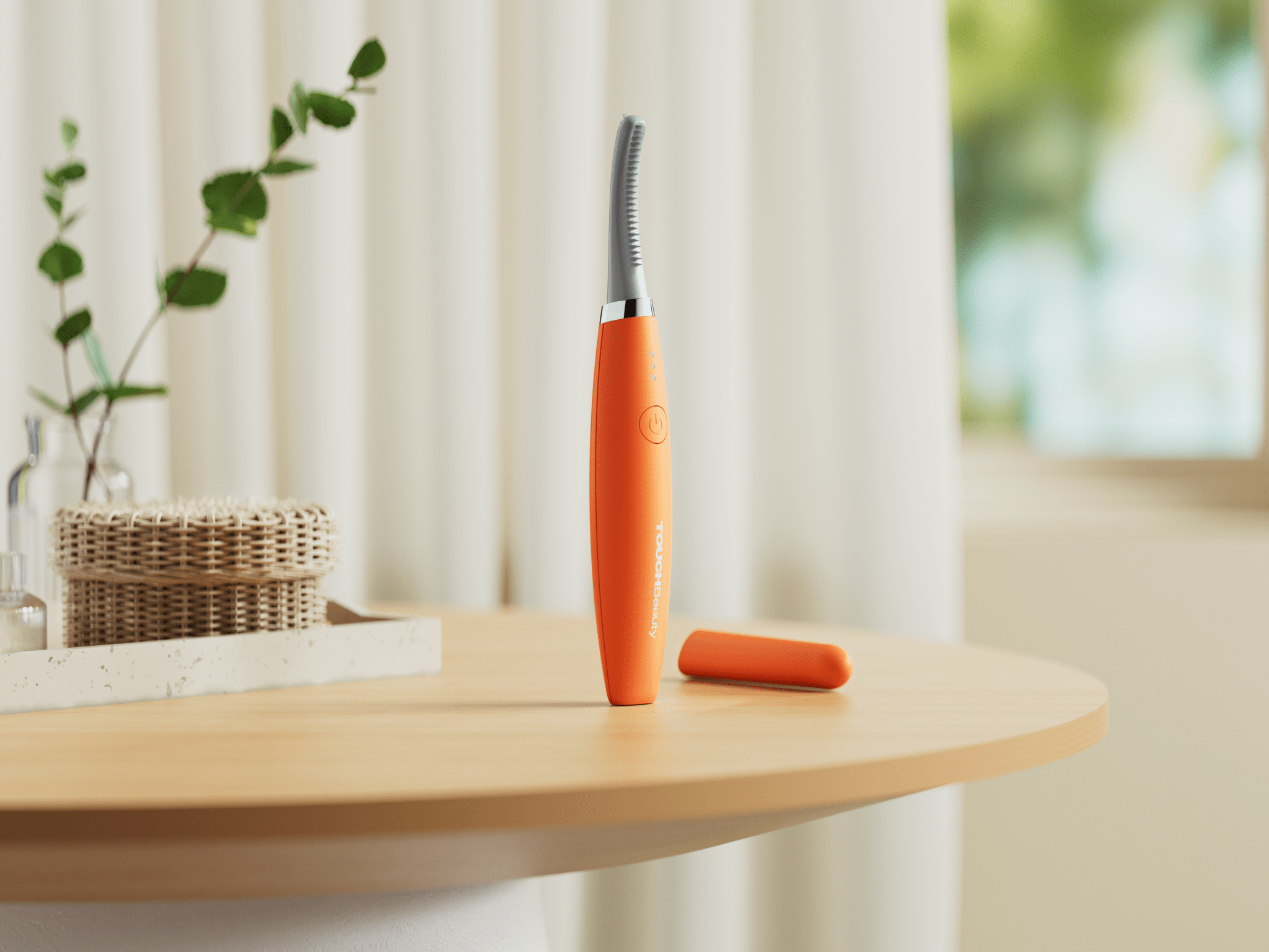 Akıllı Isı Sensörlü Silikon Kirpik Kıvırıcı Elektrikli, Güvenli Isı Kontrolü, Doğal & Kalıcı Kıvrım Etkisi - TouchBeauty