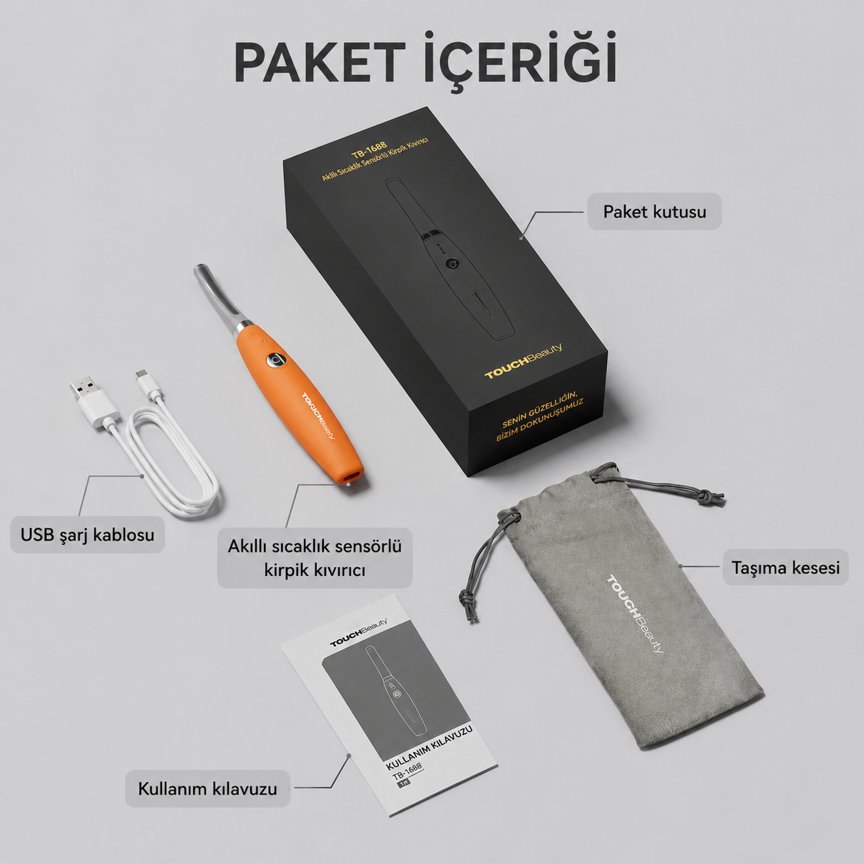 Akıllı Isı Sensörlü Silikon Kirpik Kıvırıcı  Elektrikli, Güvenli Isı Kontrolü, Doğal & Kalıcı Kıvrım Etkisi